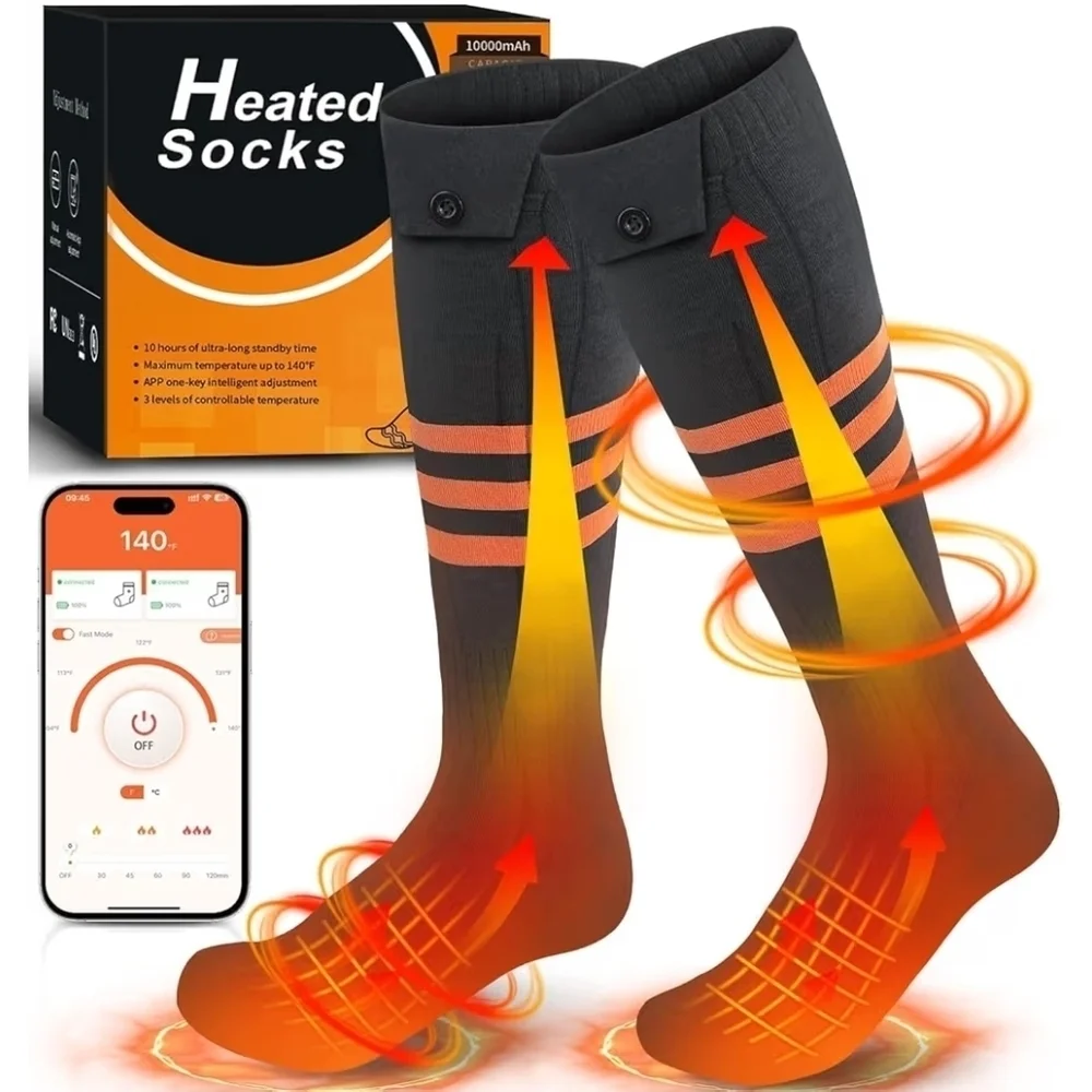 Heated socks with app control